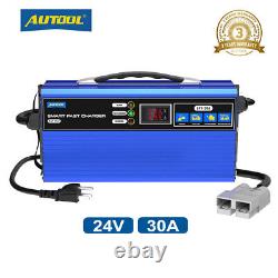 Chargeur de batterie de chariot de golf 24 Volts 30 Amp Charge de batterie de chariot élévateur et de nettoyeur de sol