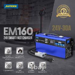 Chargeur de batterie de chariot de golf 24 Volts 30 Amp Charge de batterie de chariot élévateur et de nettoyeur de sol