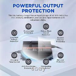 Chargeur de batterie de chariot élévateur 24V 20A Chargeur de batterie 24V 20 Amp