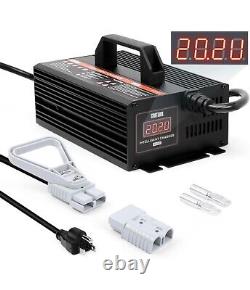 Chargeur de batterie de chariot élévateur 24V 20A Chargeur entièrement automatique Chargeur de batterie au plomb-acide