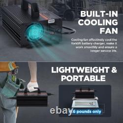 Chargeur de batterie de chariot élévateur 24V 20A Chargeur intelligent de chariot élévateur 24 volts 600W Auto Pallet
