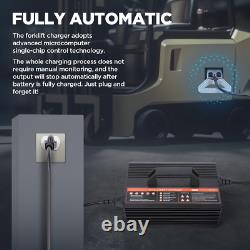 Chargeur de batterie de chariot élévateur 24V 20A Chargeur intelligent de chariot élévateur 600W entièrement automatique 24V