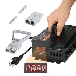 Chargeur de batterie de chariot élévateur 24V 20A entièrement automatique à charge intelligente, transpalette