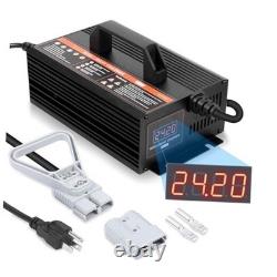 Chargeur de batterie de chariot élévateur 24V 20A entièrement automatique et chargeur de chariot élévateur à charge lente 24V