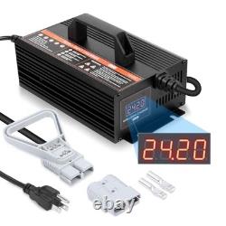 Chargeur de batterie de chariot élévateur 24V 20A entièrement automatique et chargeur de chariot élévateur à courant de maintien 24V