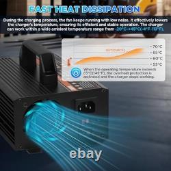 Chargeur de batterie de chariot élévateur 24V 20A entièrement automatique et chargeur de chariot élévateur à charge lente 24V