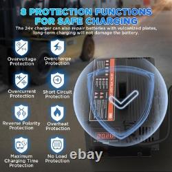 Chargeur de batterie de chariot élévateur 24V 20A entièrement automatique et chargeur de chariot élévateur à charge lente 2