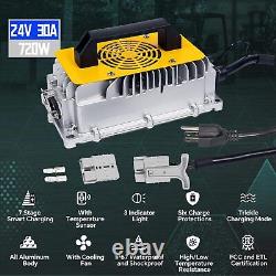 Chargeur de batterie de chariot élévateur 24V 30A 24 volts 720W Charge intelligente avec température