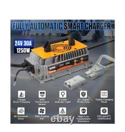 Chargeur de batterie de chariot élévateur 24V 30A Chargeur de batterie 24 volts