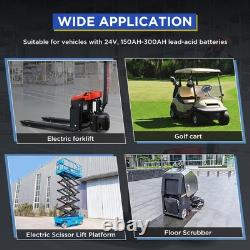 Chargeur de batterie de chariot élévateur 24V 30A Chargeur intelligent 24 volts 900W entièrement automatique LCD