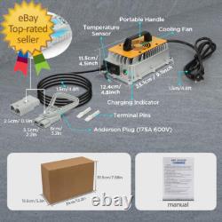 Chargeur de batterie de chariot élévateur 24V 30A Chargeur intelligent à charge lente IP67 étanche 24 volts 3