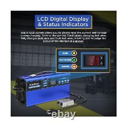 Chargeur de batterie de chariot élévateur 24V 30A Smart Chargeur de batterie de chariot de golf entièrement automatique