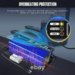 Chargeur de batterie de chariot élévateur 24V 30A automatique intelligent, batterie de voiture