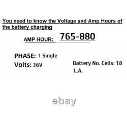 Chargeur de batterie de chariot élévateur 36 Volt 36v monophasé numérique 160 ampères 880 Ah 220-240v