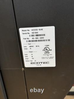 Chargeur de batterie de chariot élévateur Ecotec 480VAC. 24/36/48VDC, 1200AH, programmable