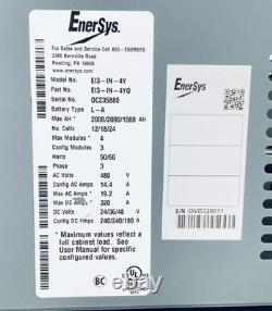 Chargeur de batterie de chariot élévateur EnerSys EI3-IN-4Y Impaq 480V 3PH 24/36/48V DC 2000AH