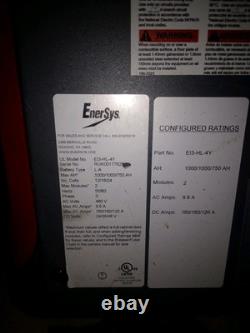 Chargeur de batterie de chariot élévateur EnerSys modèle #EI3-HL-4Y industriel avec écran LCD