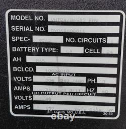 Chargeur de batterie de chariot élévateur Ferro Resonant V 48 volts. 3 phases 208/240/480V