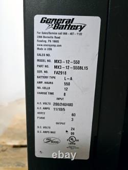 Chargeur de batterie de chariot élévateur GENERAL Deluxe 24 Volt MX3-12-550