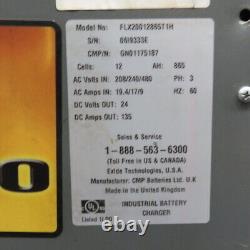 Chargeur de batterie de chariot élévateur GNB 24V 135A 12 cellules 240/480V 865AH 3Ph