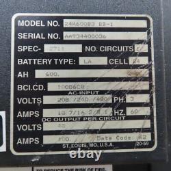 Chargeur de batterie de chariot élévateur Kodiak 24K600B3 BB-1 48 VDC 600AH 24 cellules 240/480V 3PH