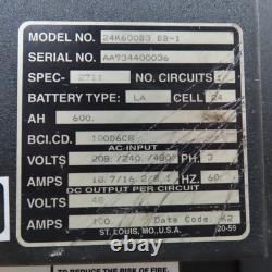 Chargeur de batterie de chariot élévateur Kodiak 24K600B3 BB-1 48 VDC 600AH 24 cellules 240/480V 3PH