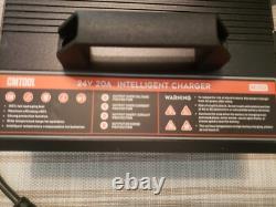 Chargeur de batterie de chariot élévateur de golf entièrement automatique 24V 20A pour batterie au plomb-acide