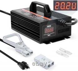 Chargeur de batterie de chariot élévateur de golf entièrement automatique 24V 20A pour batterie au plomb-acide