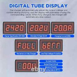 Chargeur de batterie de chariot élévateur de golf entièrement automatique 24V 20A pour batterie au plomb-acide