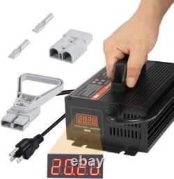 Chargeur de batterie de chariot élévateur entièrement automatique 24V 20A pour batterie au plomb 600W