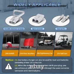 Chargeur de batterie de chariot élévateur entièrement automatique 24V 20A pour batterie au plomb 600W