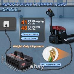 Chargeur de batterie de chariot élévateur entièrement automatique 24V 20A pour batterie au plomb 600W