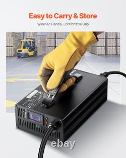 Chargeur de batterie de chariot élévateur intelligent entièrement automatique 24V 30A rapide, portable et durable
