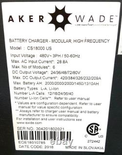 Chargeur de batterie de chariot élévateur modulaire haute fréquence GNB Aker Wade X3MV48-0609 48V