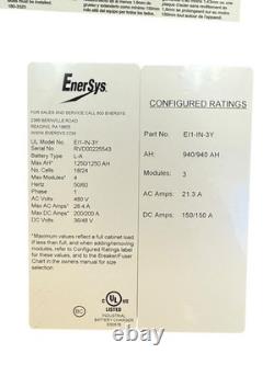 Chargeur de batterie électrique pour chariot élévateur Enersys EI1-IN-3Y
