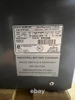 Chargeur de batterie industrielle GNB EHY36M140 tout neuf