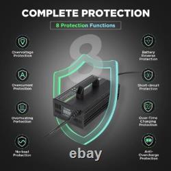 Chargeur de batterie intelligent 24V 30A avec affichage LCD pour chariot élévateur, voiture de golf, plomb-acide ETL