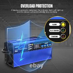 Chargeur de batterie pour chariot de golf 24V 30A 1320W Chargeur automatique pour chariot élévateur et autolaveuse