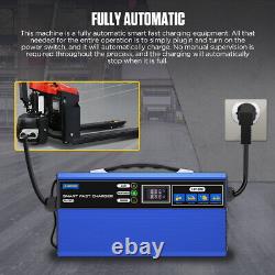 Chargeur de batterie pour chariot de golf 24V 30A 1320W Chargeur automatique pour chariot élévateur et autolaveuse