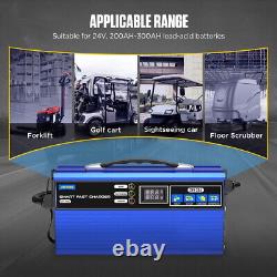 Chargeur de batterie pour chariot de golf 24V 30A 1320W Chargeur automatique pour chariot élévateur et autolaveuse
