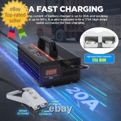 Chargeur de batterie pour chariot élévateur 24V 20A Chargeur intelligent pour chariot élévateur 24 volts 600W Auto Pallet