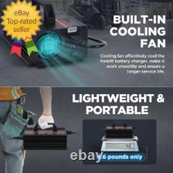 Chargeur de batterie pour chariot élévateur 24V 20A Chargeur intelligent pour chariot élévateur 24 volts 600W Auto Pallet