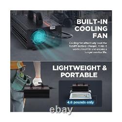 Chargeur de batterie pour chariot élévateur 24V 20A Chargeur intelligent pour chariot élévateur 600W Entièrement automatique 24V C