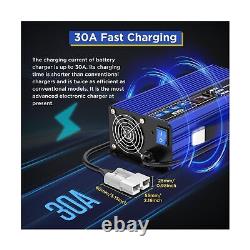 Chargeur de batterie pour chariot élévateur 24V 30A Chargeur de batterie de chariot de golf intelligent Entièrement automatique