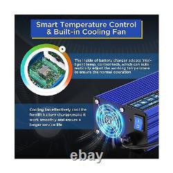 Chargeur de batterie pour chariot élévateur 24V 30A Smart Chargeur de batterie pour chariot de golf Entièrement automatique