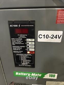 Chargeur de batterie pour chariot élévateur Ametek Battery-Mate 100 AC1000. 24V, 3PHASE.