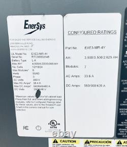 Chargeur de batterie pour chariot élévateur Enersys Exe3-mr-4y 480VAC 3 phases 50/60Hz 24/36/48V