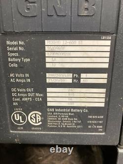 Chargeur de batterie pour chariot élévateur GNB Industrial Battery Co 1PH 24V, FER100 12-600 S1