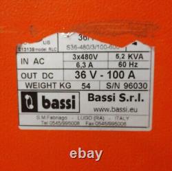 Chargeur de batterie pour chariot élévateur/palette Bassi Eagle Smart ES 4800 36V 100 Amp
