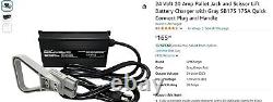 Chargeur de batterie pour transpalette et élévateur à ciseaux 24 volts 20 ampères avec connecteur gris SB175 175A